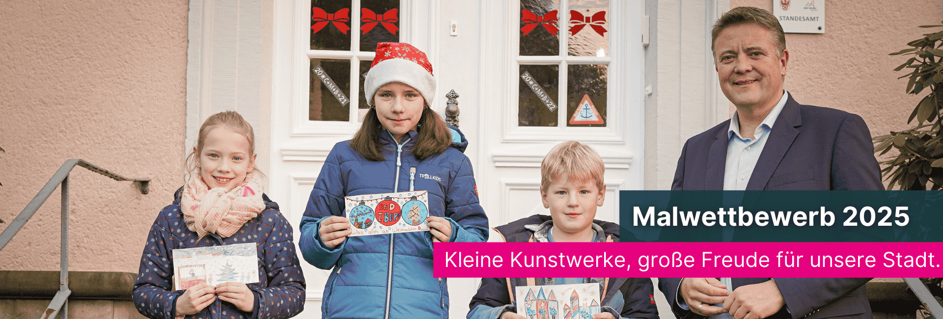 Malwettbewerb bad Iburg 2025 Weihnachtskarte