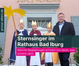 Sternsinger im Rathaus Bad Iburg