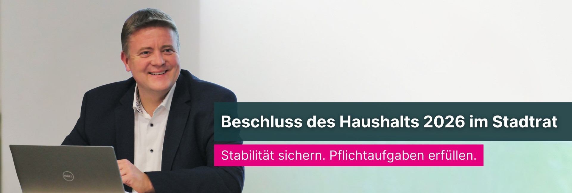 Stabilität sichern. Pflichtaufgaben erfüllen. Haushaltsbeschluss 2026 Bad Iburg