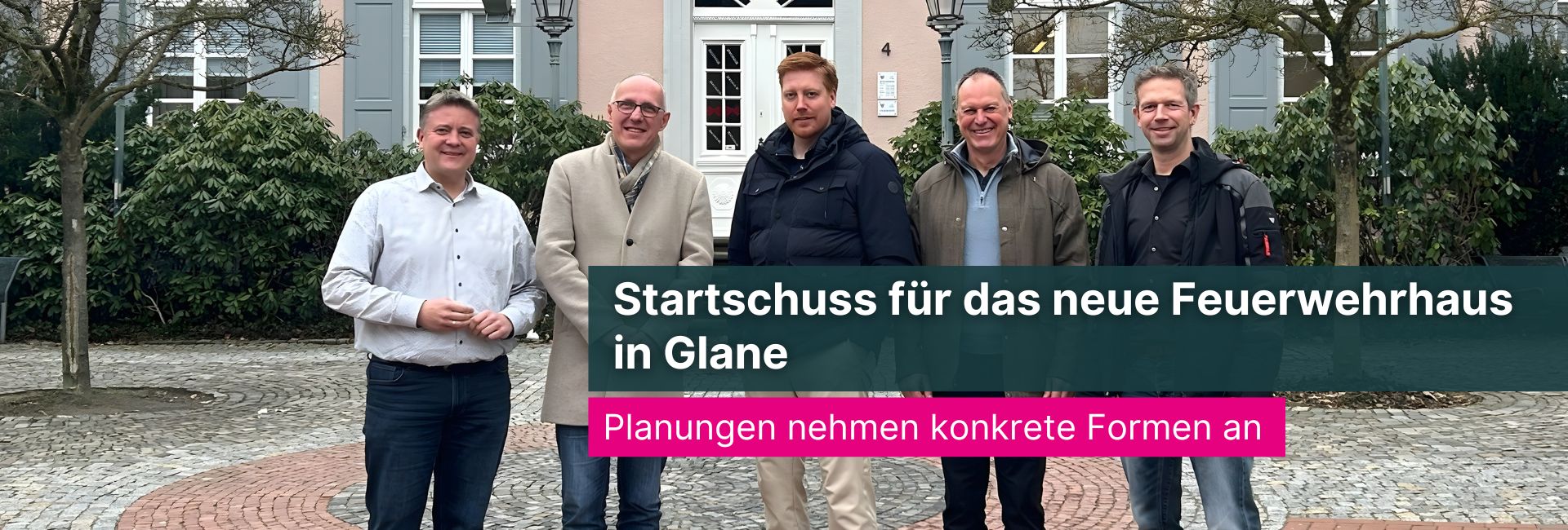 startschuss neues Feuerwehrhaus Glane