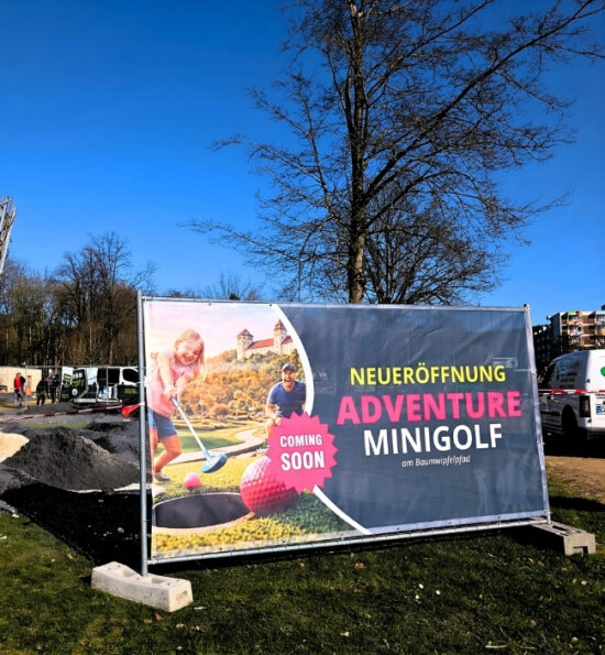 Neue Adventure Minigolfanlage am Baumwipfelpfad banner