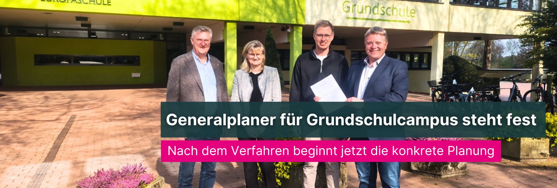 Der Generalplaner für den Grundschulcampus Bad Iburg ist beschlossen. Nach dem Vergabeverfahren startet nun die konkrete Planung des Projekts.